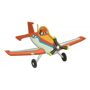 Looks Like Dusty Grophopper Airplaine Applique Machine Embroidery Design Digitized Pattern